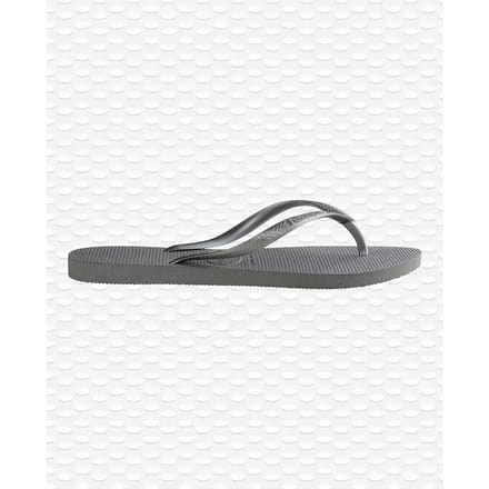 Havaianas Slim Meisjes Slippers - Grijs - Maat 25/26