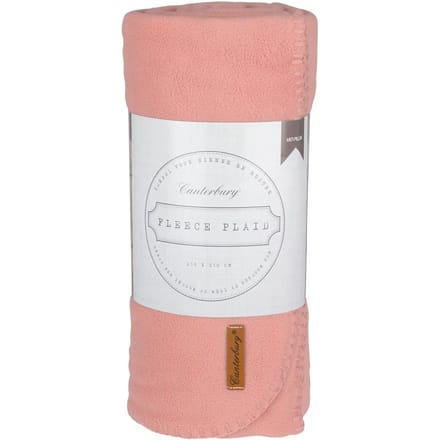 Canterbury Plaid Fleece - Cozy - Roze - 150x130 cm