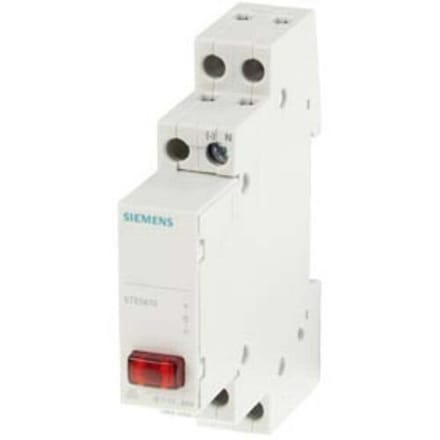 Verlichte druktoetsschakelaar Grijs 6 mm² Siemens 5TE5800