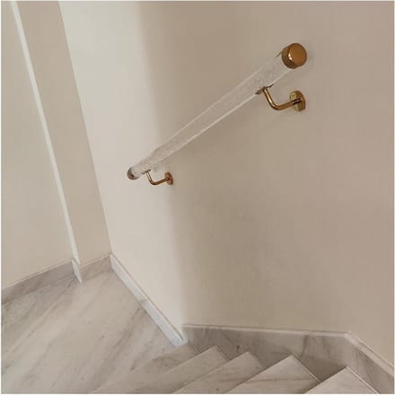 Acryl Trapleuning - Wandleuning Set - Veilig Trap Lopen - Massief Kristal Acryl - 1.5 Meter - Transparant