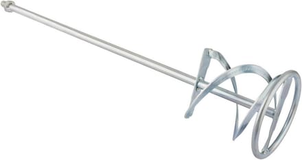 Gips Mixer - Roerstaaf - Materiaal Mengen - Dubbele Helische Bladen - 600 mm - Blauw