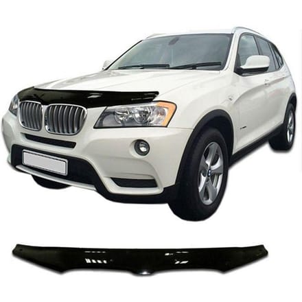 SCOUTT | Motorkapbeschermer Deflector Voor BMW X3 F25 2010-2018, Aerodynamisch, Eenvoudige Montage, Geen boren Vereist