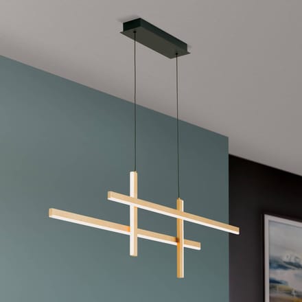 ORION LED hanglamp Stargate, zwart-goud