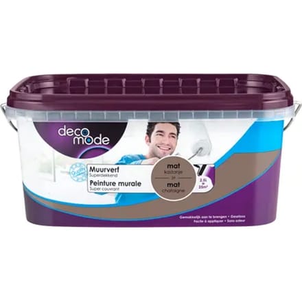 Decomode Muurverf - Mat - Kastanje - 2,5l