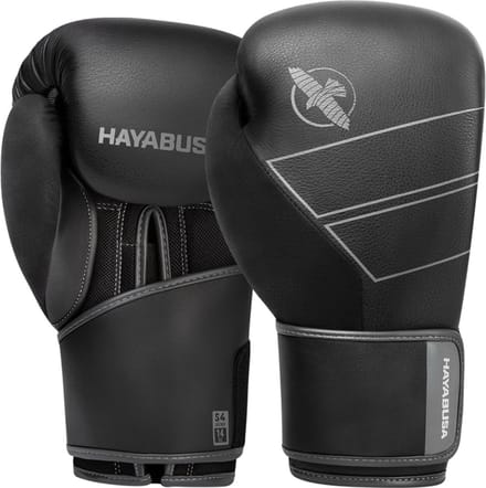 Hayabusa S4 Bokshandschoenen - Echt Leer - Zwart 14 oz