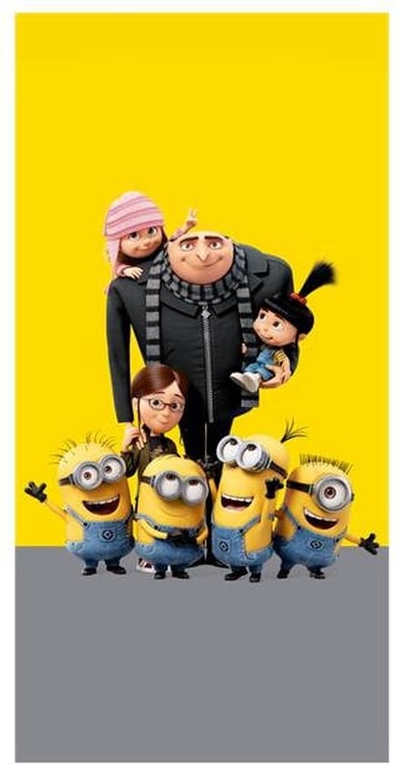 Minions strandlaken geel 70 x 140 cm