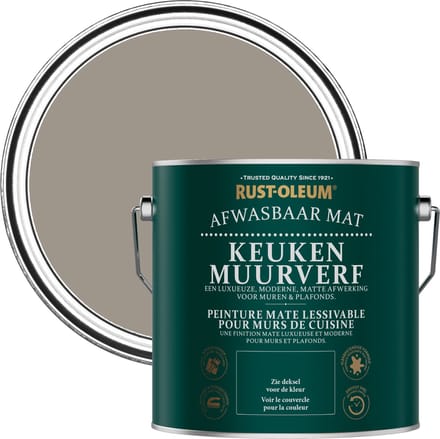 Rust-Oleum Bruin Keuken muurverf - Truffel 2,5L