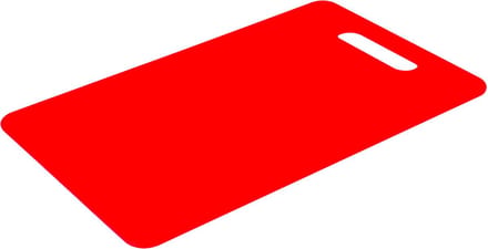Excellent Houseware Snijplank – Kunststof – 38x28 cm – Rood – Keuken