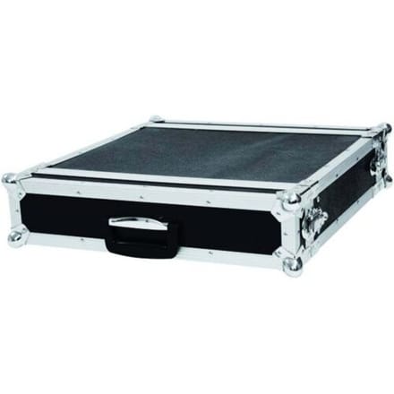 Roadinger CO DD 19 inch rack 2 HE Hout Incl. greep
