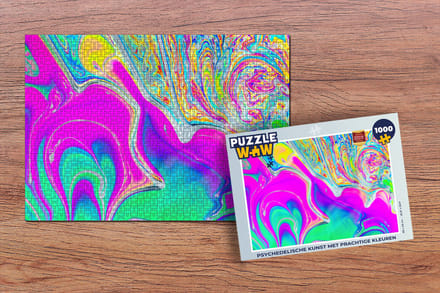 Puzzel Kunst - Kleuren - Psychedelisch - Legpuzzel - Puzzel 1000 stukjes volwassenen