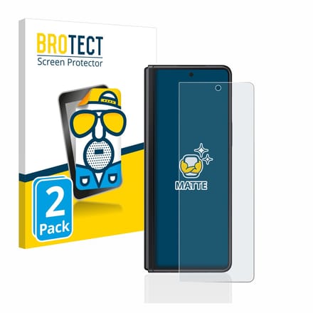 BROTECT - Screenprotector voor Samsung Galaxy Z Fold 3 5G - Folie Beschermfolie matte 2 Stuks
