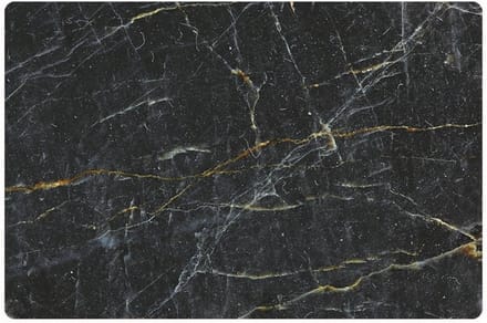 Placemats Set van 4 – Black Marble – 30x45 cm – Antislip – Afwasbaar Kunststof – Onderlegger & Tafeldecoratie