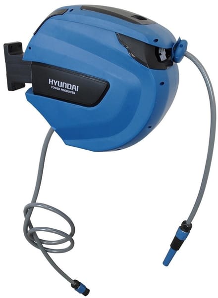 Hyundai wandslangenbox 30m x 12mm - Muurhaspel - Tuinslanghaspel - Incl. sproeiset