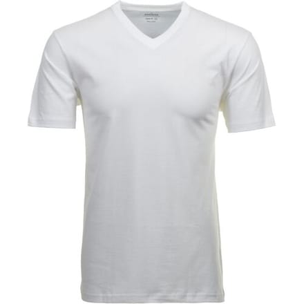 Ragman T-Shirt Uni V-Neck Single Jersey 2Pack Wit / male