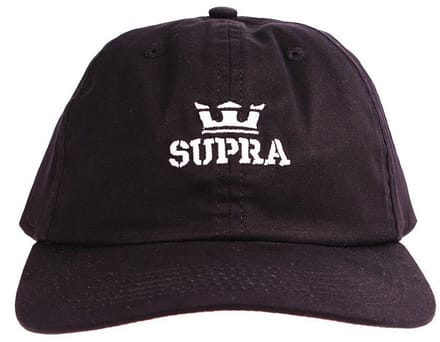 Supra - Unisex - Crown Icon Slider Cap - Zwart
