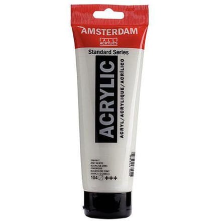 Acrylverf - #104 Zinkwit - Amsterdam - 250 ml