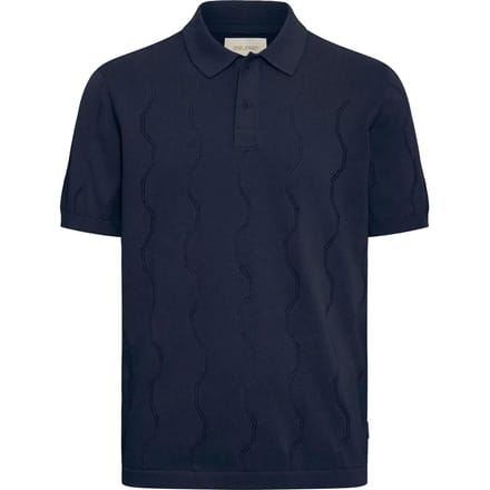 Blend Heren Shirt Korte Mouw Zigzagpatroon Kentkraag Normale Pasvorm