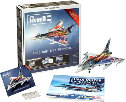 Revell Modelbouwpakket Militaire voertuigen - 05649 Eurofighter Rapid Pacific - Platinum Edition - Geschenkset Plastic - 1:72 - Modelbouw