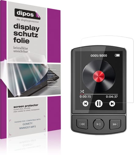 dipos – 4x Beschermfolie geschikt voor GOMETY WMM207-MP3 | Krasbestendige & heldere Screenprotector Ultra-Thin