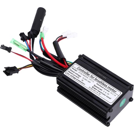 KT 16A Sinusgolf Controller 36 48V 6 Tubes Elektrische Fiets Controller SM Connector voor 250W 350W Motor black