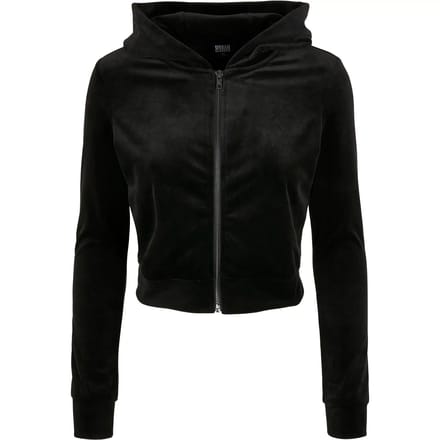 Urban Classics - Velvet Vest met capuchon - 4XL - Zwart