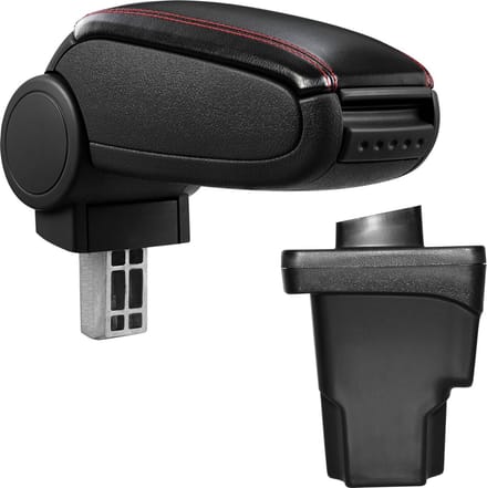 Armsteun-Seat Leon III-5F-2012-kunstleer-zwart+rood stiksel