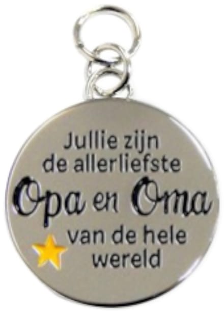 Bedeltje - Allerliefste Opa & oma - Charms for you