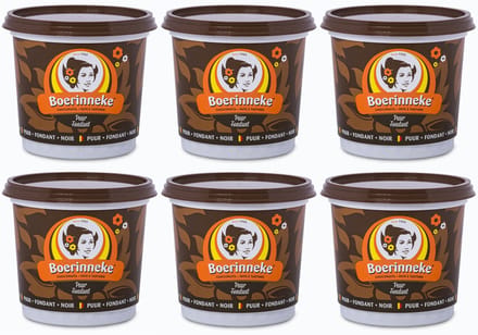 Boerinneke Chocopasta Fondant Puur 6 x 400g
