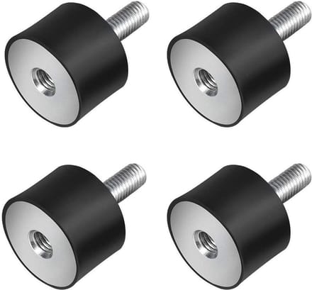 Set van 4 rubberen metalen buffers voor M8 schokdempers, demper Silentblock voor optimale demping