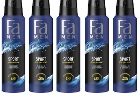FA Deospray - Sport - Deodorant - 5x 150 ml - Voordeelverpakking
