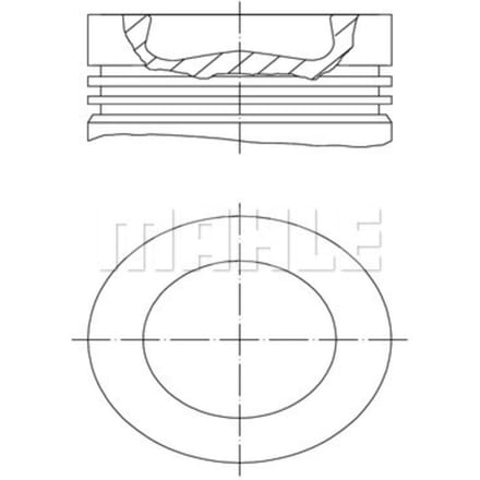 Zuiger MAHLE 028 PI 00116 001