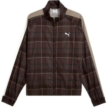 Blazer Puma Yellow T7 Relaxed Tartan Woven Track Jacket