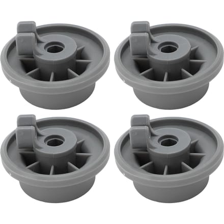 4 STUKS Vaatwasser Onderrek Wielen voor Neff 165314 Onderkorf Rail Vervangende Roller black