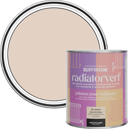 Rust-Oleum Lichtroze Radiatorverf Hoogglans - Handgewoven 750ml