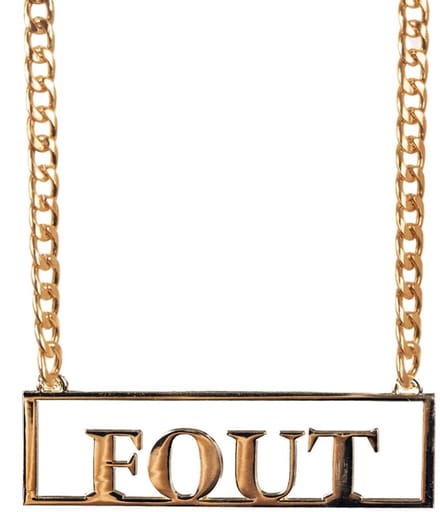 Ketting met hanger Fout