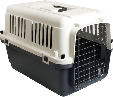 KARLIE Honden transportbox Nomad, grijs/wit (51x33,5x33 cm)