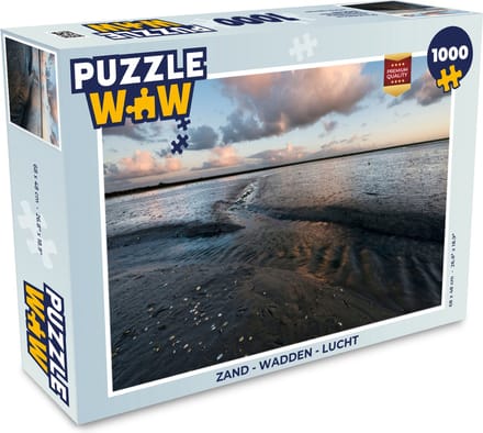 Puzzel Zand - Wadden - Lucht - Legpuzzel - Puzzel 1000 stukjes volwassenen