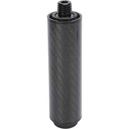 Biljart Pool Keu Verlengstuk 4 Inch Koolstofvezel Pool Keu Verlengstok met Rubber Achterplug voor gray