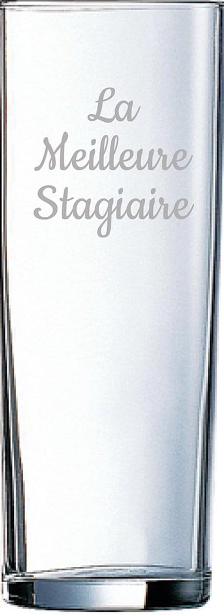 Longdrinkglas gegraveerd - 31cl - La Meilleure Stagiaire