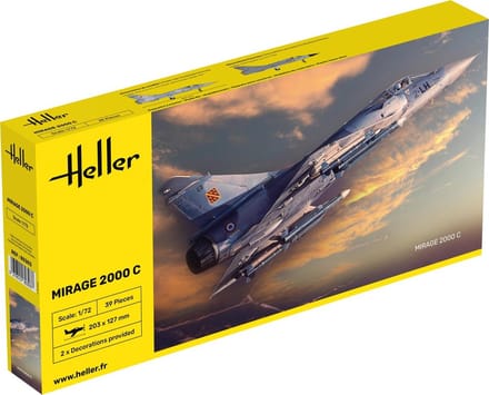 Heller Modelbouwpakket Militaire voertuigen - 80303 Dassault Mirage 2000C Straaljager Plastic - 1:72 - Modelbouw