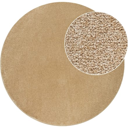 Tapijt Portivo goud 120 cm rond