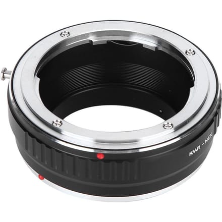 Fikaz k AR‑NEX Lensadapterring voor Konica AR-vatting lenzen naar voor Sony E-vatting camera black