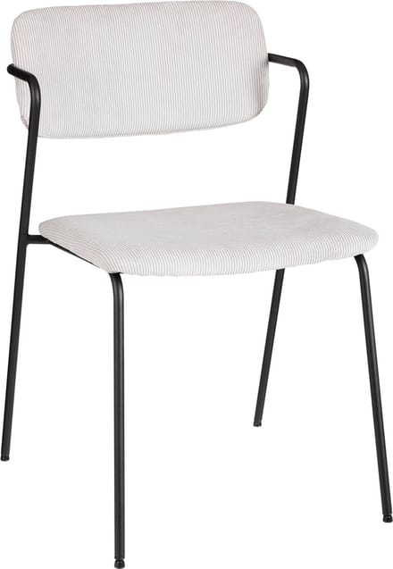 Mica Decorations Nanet Eetkamerstoel - Velvet - Zilver