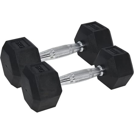 Met rubber beklede zeshoekige halter UFE Pro