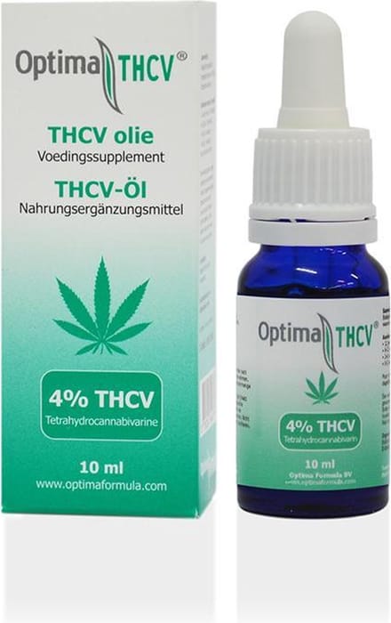 THCV olie 4%, Optima Formula, 100% zuivere THCV olie, 10ml, Tetrahydrocannabivarin