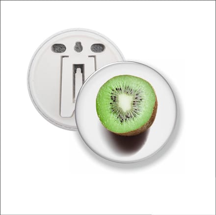 Button Met Clip - Kiwi
