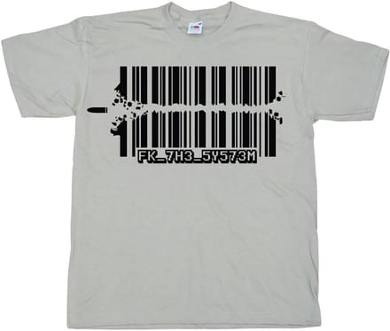 Hybris Fuck The System T-shirt SH-1-15235-H23-4