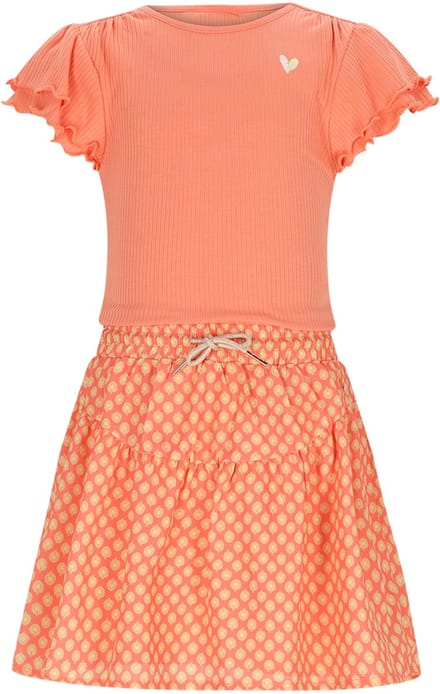 NONO N602-5803-545_116 Meisjes Jurk Morly - Maat 116