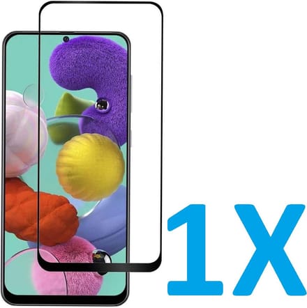 Volledige dekking Screenprotector Glas - Tempered Glass Screen Protector Geschikt voor: Samsung Galaxy A51 - 1x