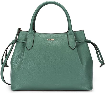 L.CREDI Sapphira Handtas Leder 33 cm - Dames - deep green